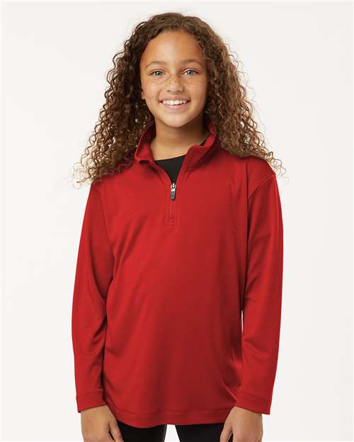 AllPro 41870Y Youth Pro-Lock Performance Quarter-Zip Pullover