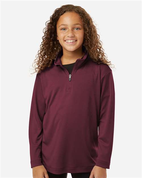 AllPro 41870Y Youth Pro-Lock Performance Quarter-Zip Pullover