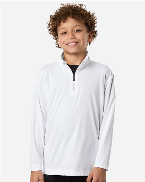 AllPro 41870Y Youth Pro-Lock Performance Quarter-Zip Pullover